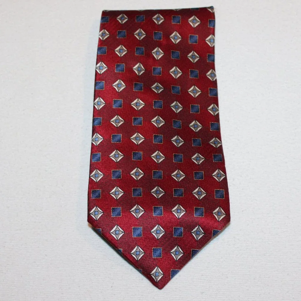 4 Stafford & Stafford Executive 100% silk neckties abstract floral classic lot